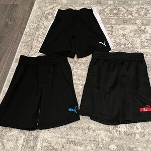 3 pairs boys size 5 Puma basketball style shorts